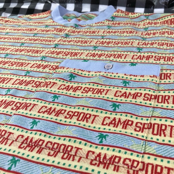 VTG Camp Sport All Over Big Pocket T Shirt - Picture 3 of 8